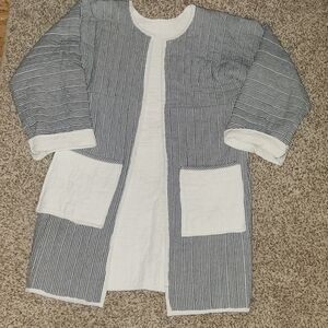Quilted Long Over Coat